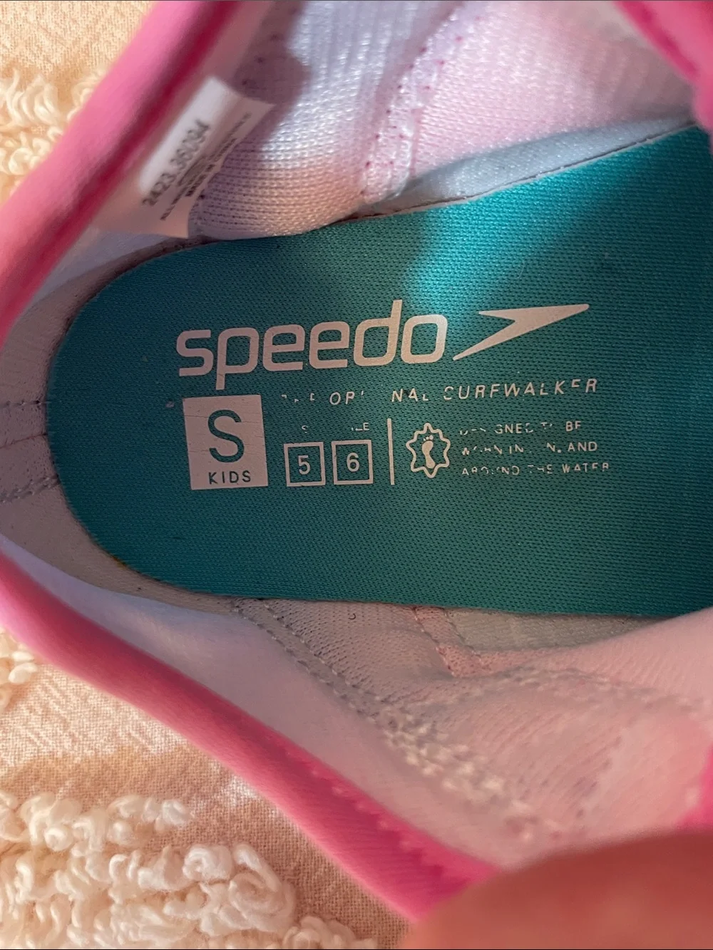 Speedo Kids Pink & Teal Floral Water Shoes